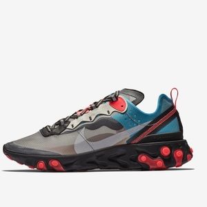 Nike React Element 87  “Blue Chill/Solar Red.”